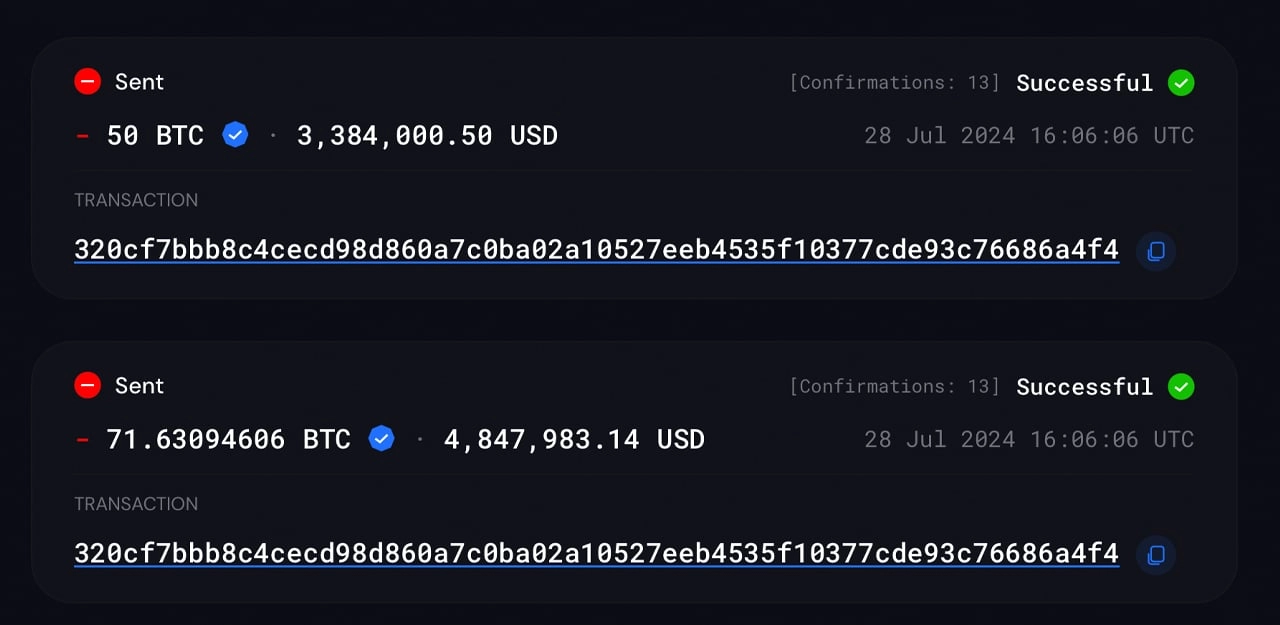 Sleeping Bitcoin Wallet From 2017 Moves 121.63 BTC Worth $8.25M After 7 Years