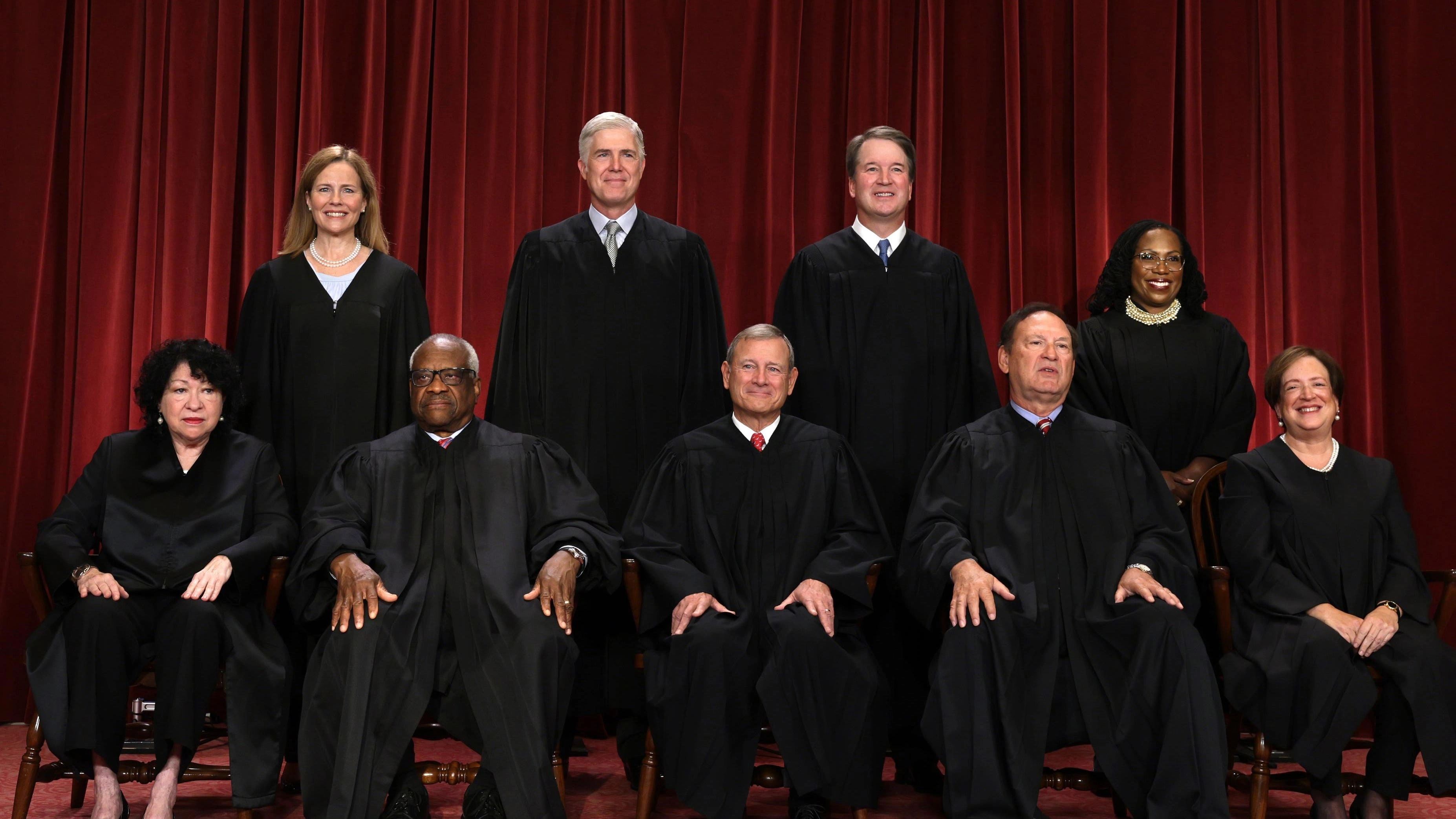 The U.S. Supreme Court Poses For Official Group Photo