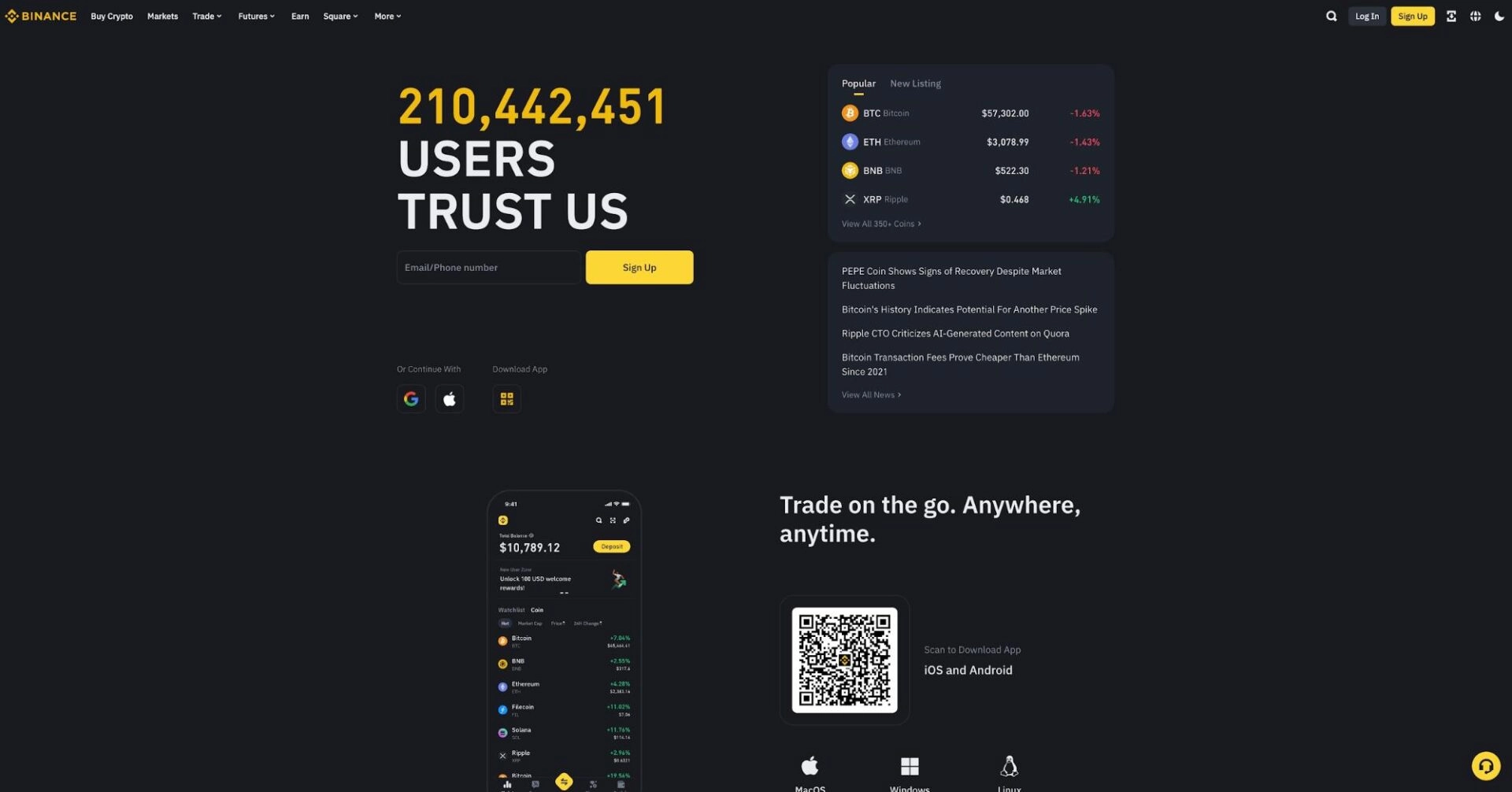 binance-top-1-zero-fees-crypto-exchange