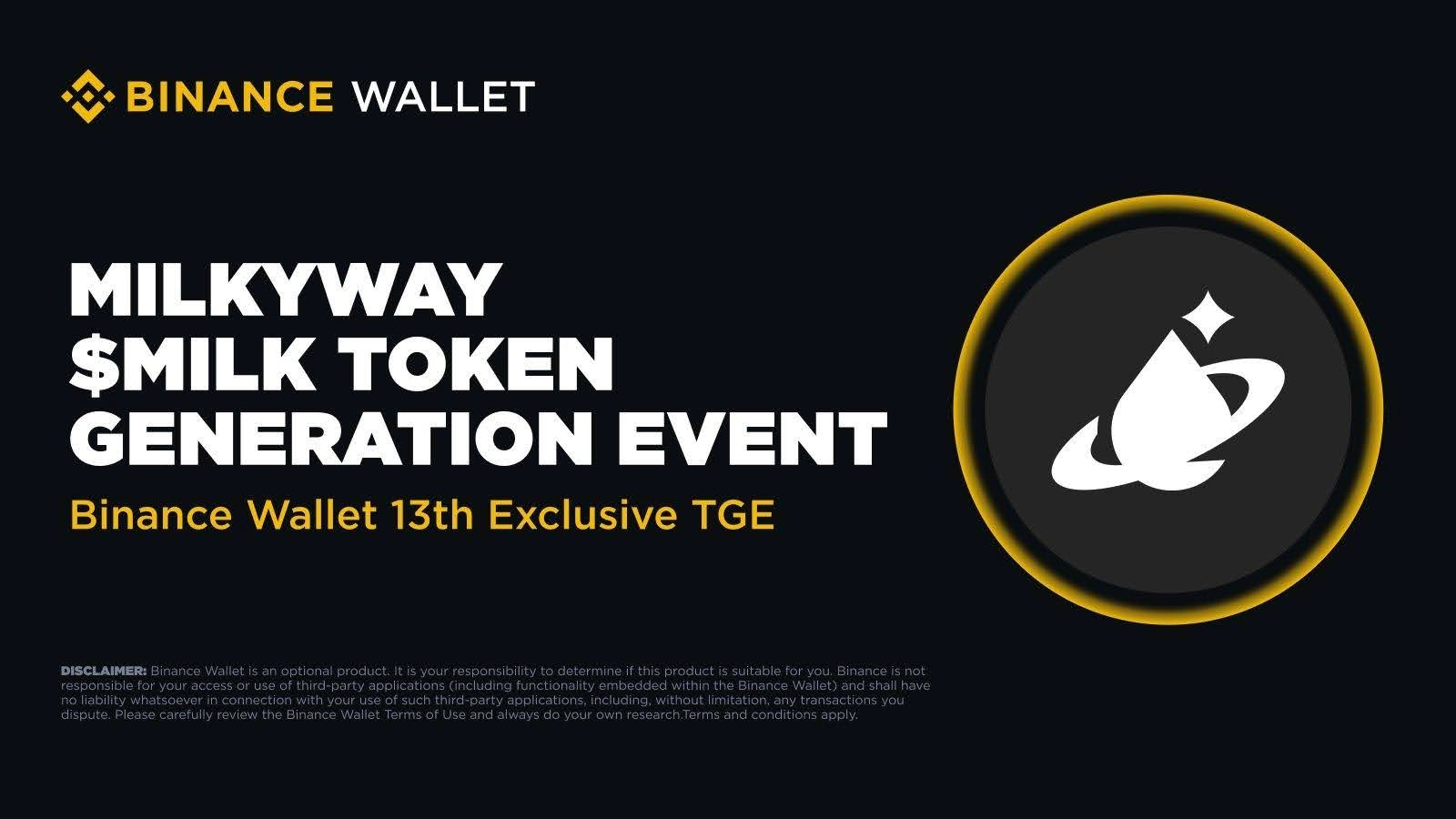 binance-wallet-launches-13th-exclusive-token-event-featuring-milkyways-milk