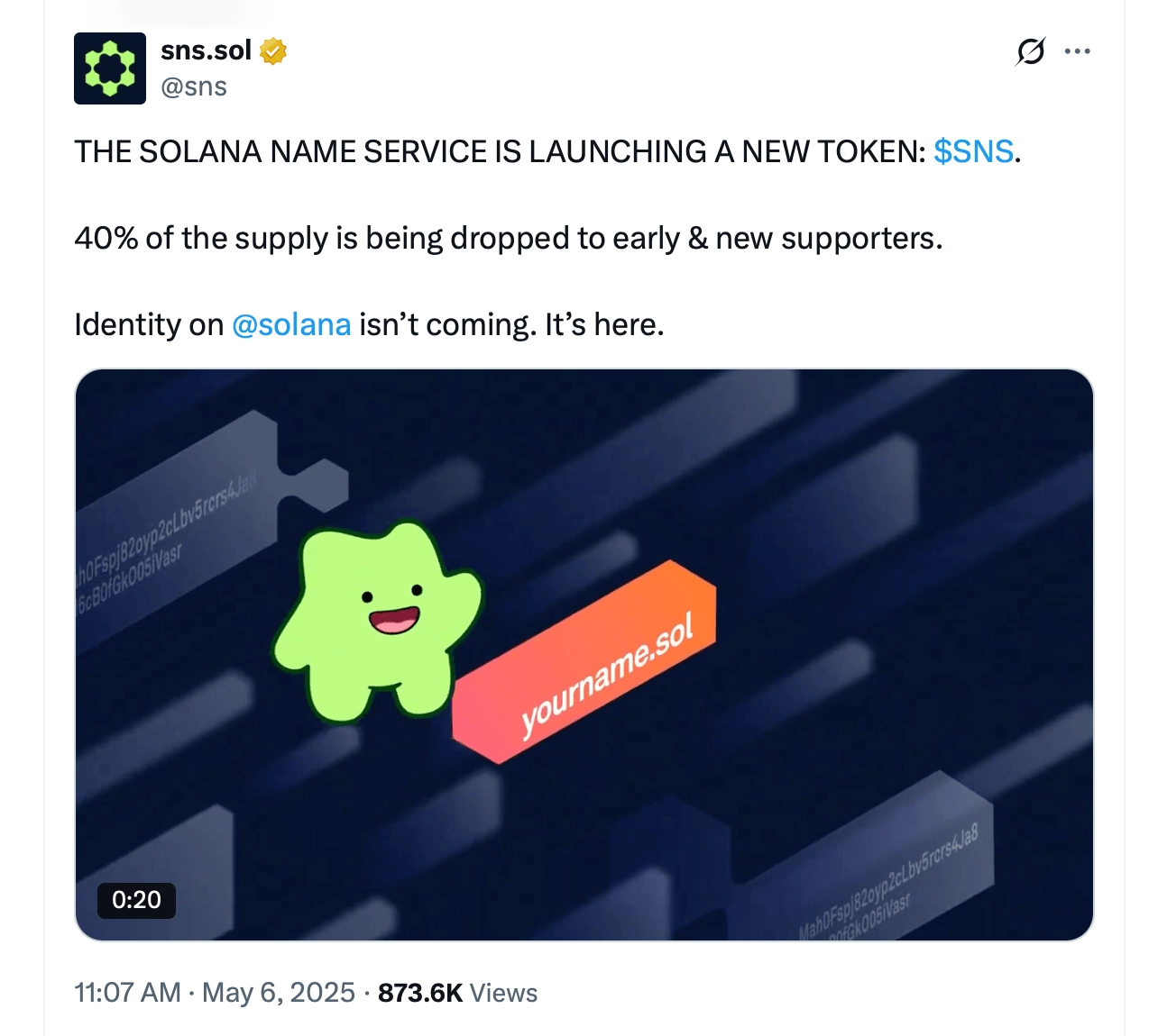 Solana Name Service Launches SNS Token to Boost Community Governance