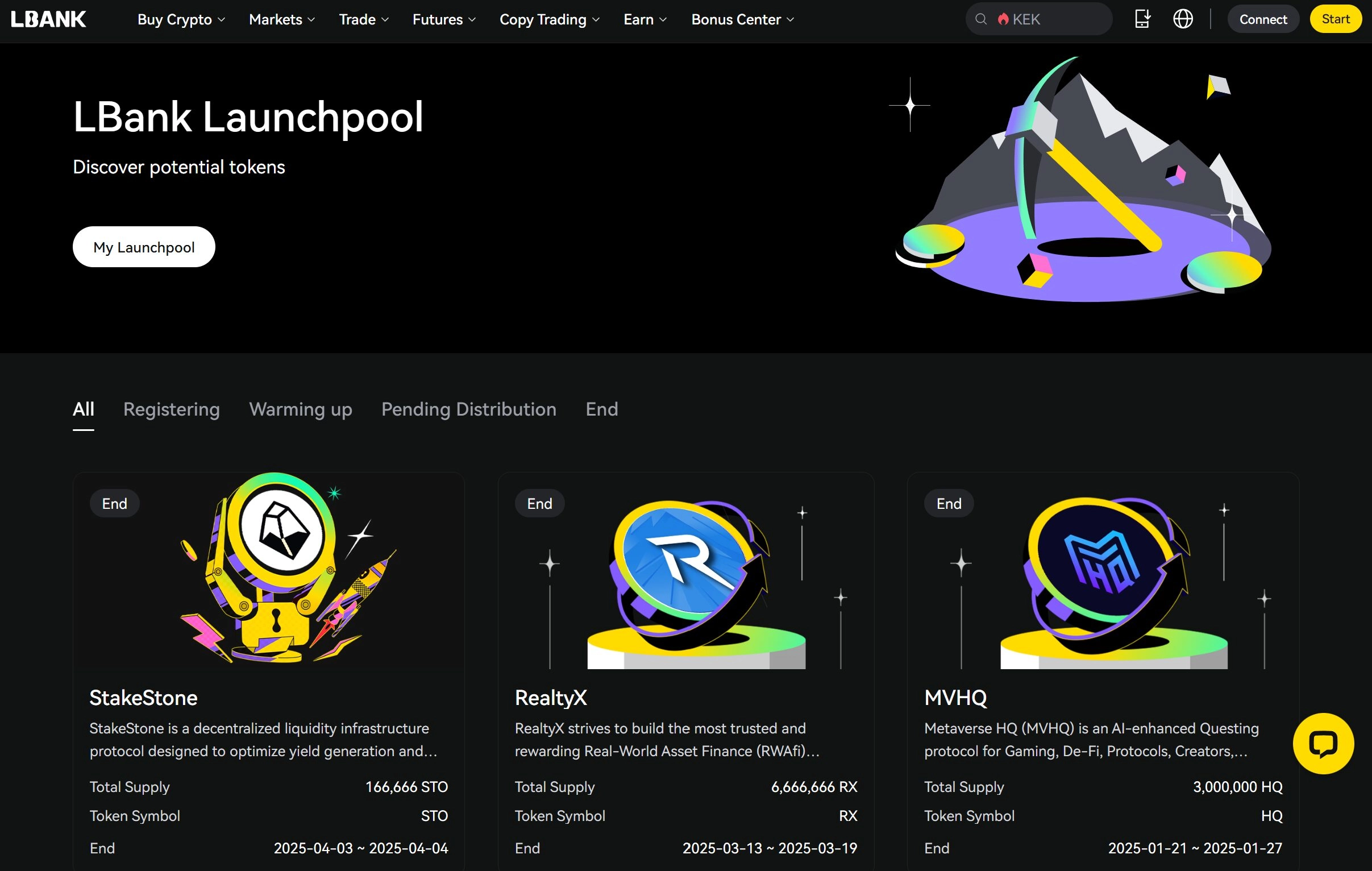 LBank Earn: Launchpool
