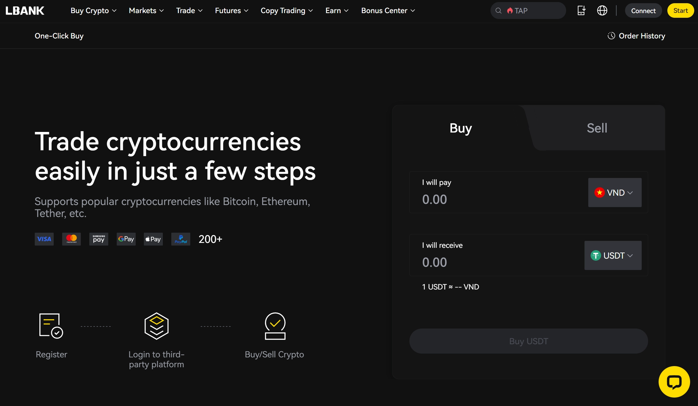 LBank Trading Interface & Experience