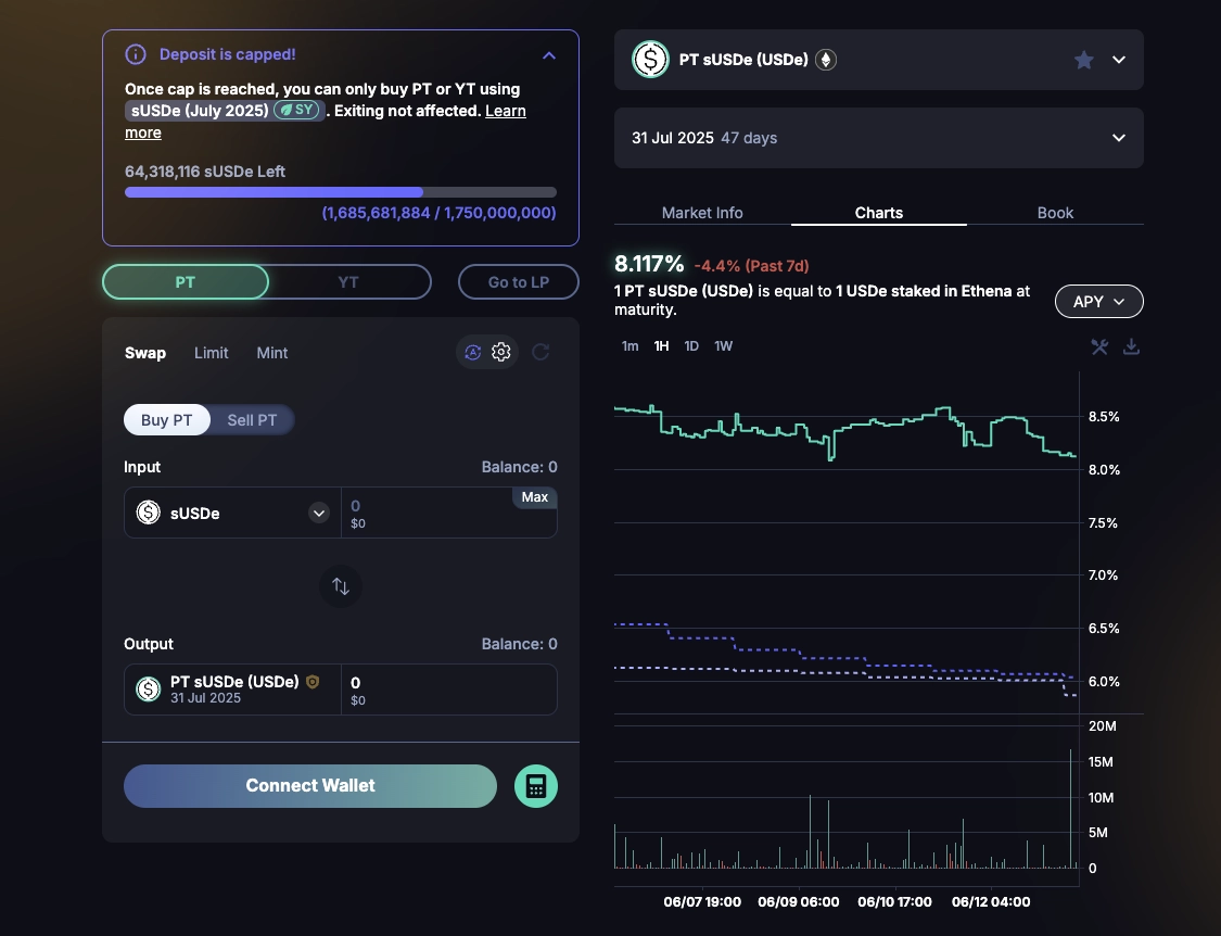 The Pendle AMM: Enabling Efficient Yield Trading