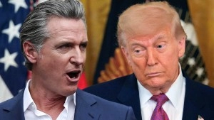Gavin Newsom and Donald Trump