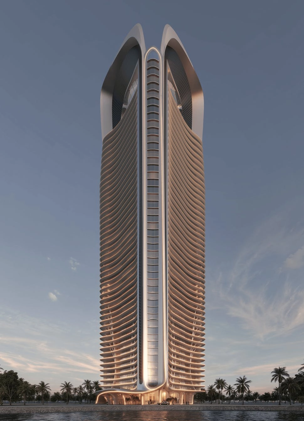 A rendering of Trump Tower Jeddah, being built in Saudi Arabia.