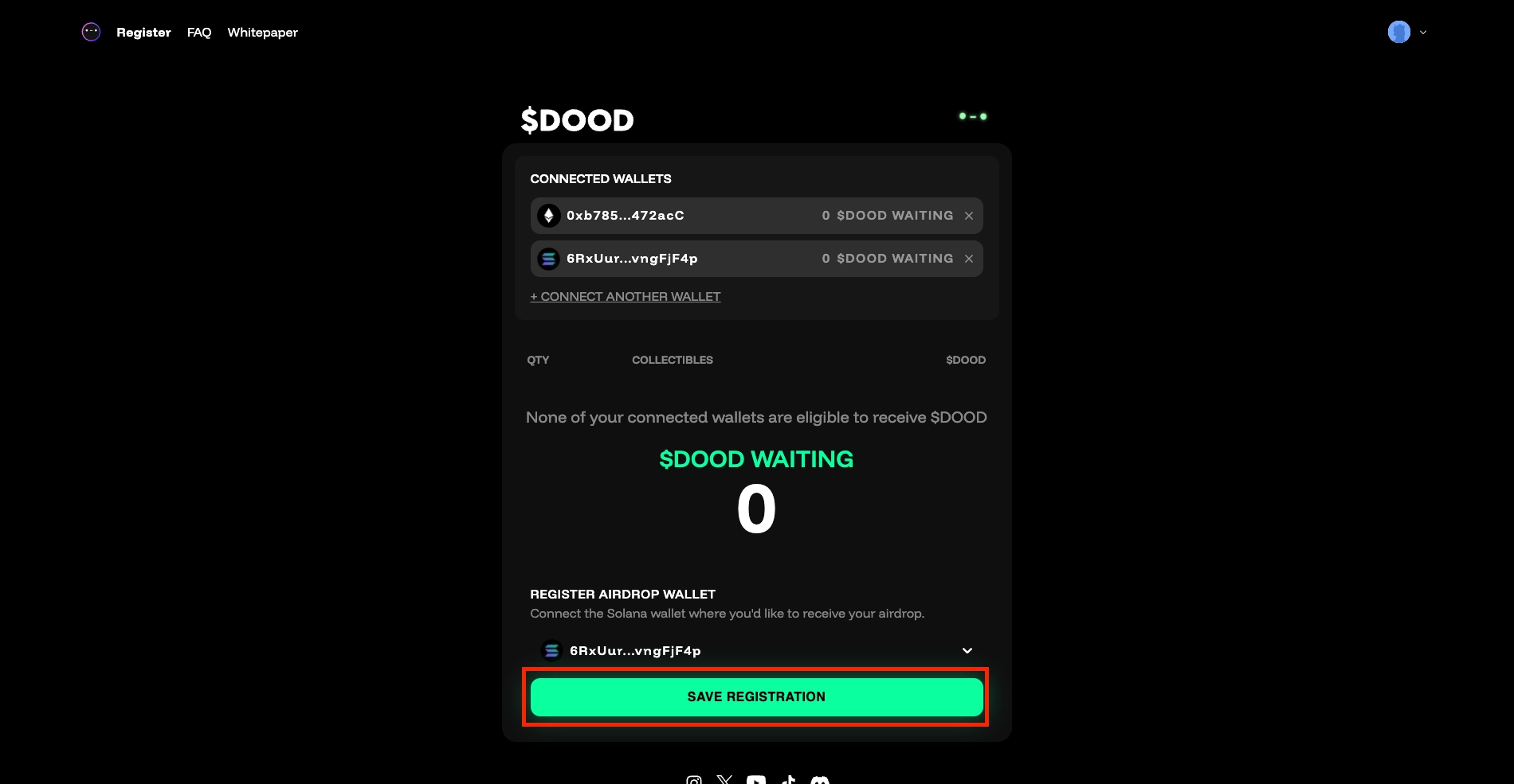 Step-by-Step: How to Claim Your $DOOD Airdrop