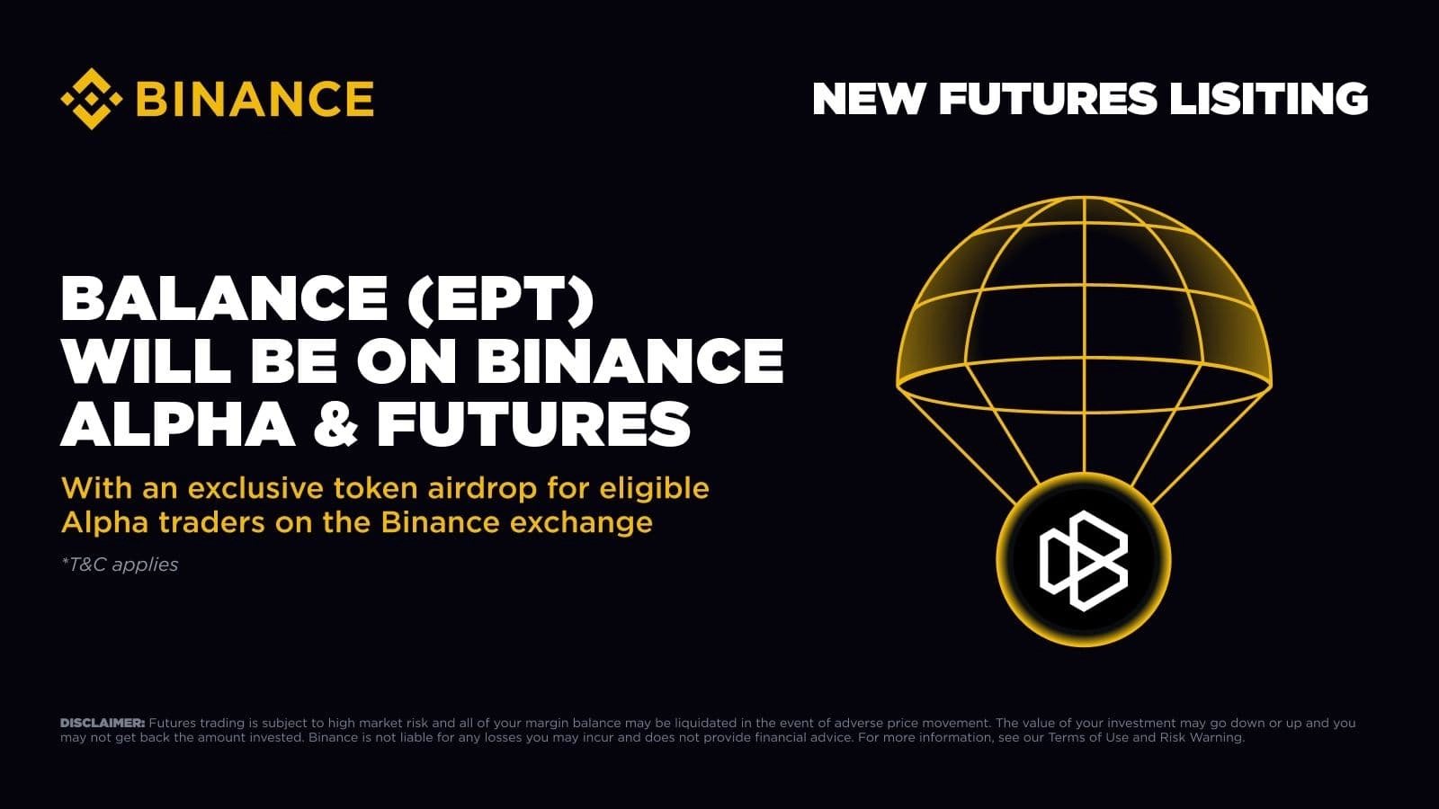 binance-lists-balance-ept-on-alpha-and-futures-ahead-of-token-generation-event