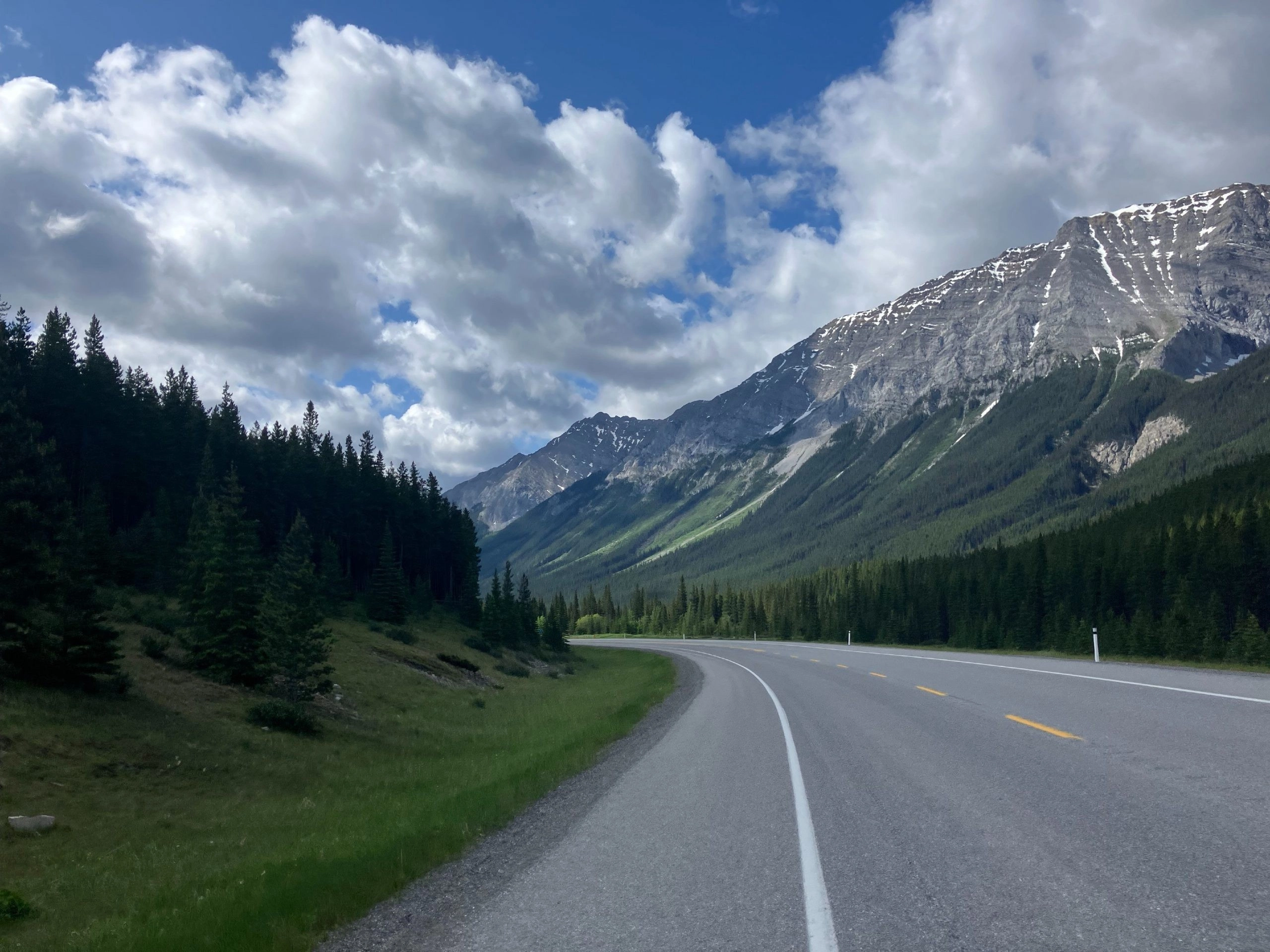 A highway near Banff, Alberta