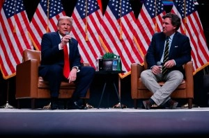 Donald Trump and Tucker Carlson in 2024