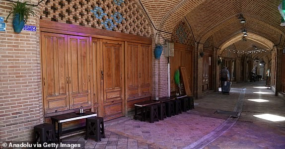 TEHRAN, IRAN - JUNE 17: Shops at the Grand Bazaar, is seen closed following the statement of U.S. President Donald Trump calling immediate evacuation of the city amid escalating tension between Iran and Israel, in Tehran, Iran on June 17, 2025. (Photo by Fatemeh Bahrami/Anadolu via Getty Images)