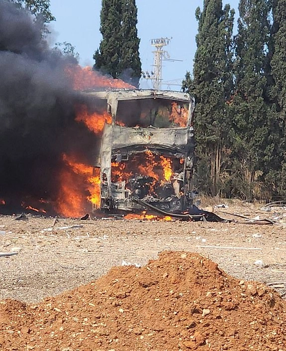 5 injured in latest Iranian missile attack on Israel.An empty bus was also hit.