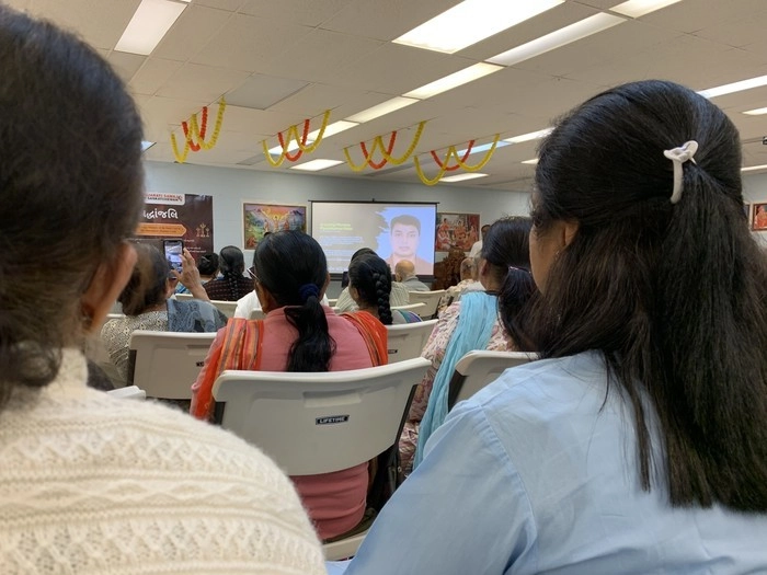 Regina's Gujarati community gathered at the Shree Swaminarayan Gurukul Rajkot Sansthan on Monday, June 16, 2025 for a memorial and prayer service for Piyushkumar Patel