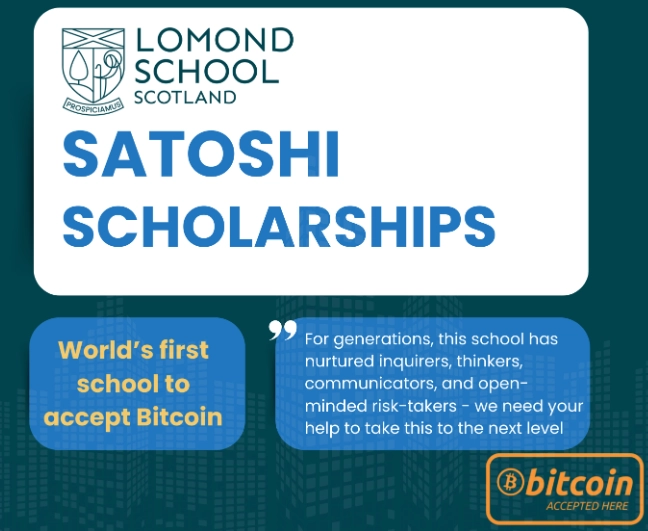 Lomond School partners with Dr. Saifedean Ammous to launch the worlds first Bitcoin-powered scholarship fund promoting Austrian economicsinviting Bitcoin benefactors to shape the next generation of economic thinkers.