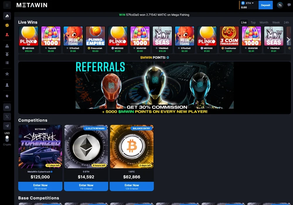 Metawin Homepage