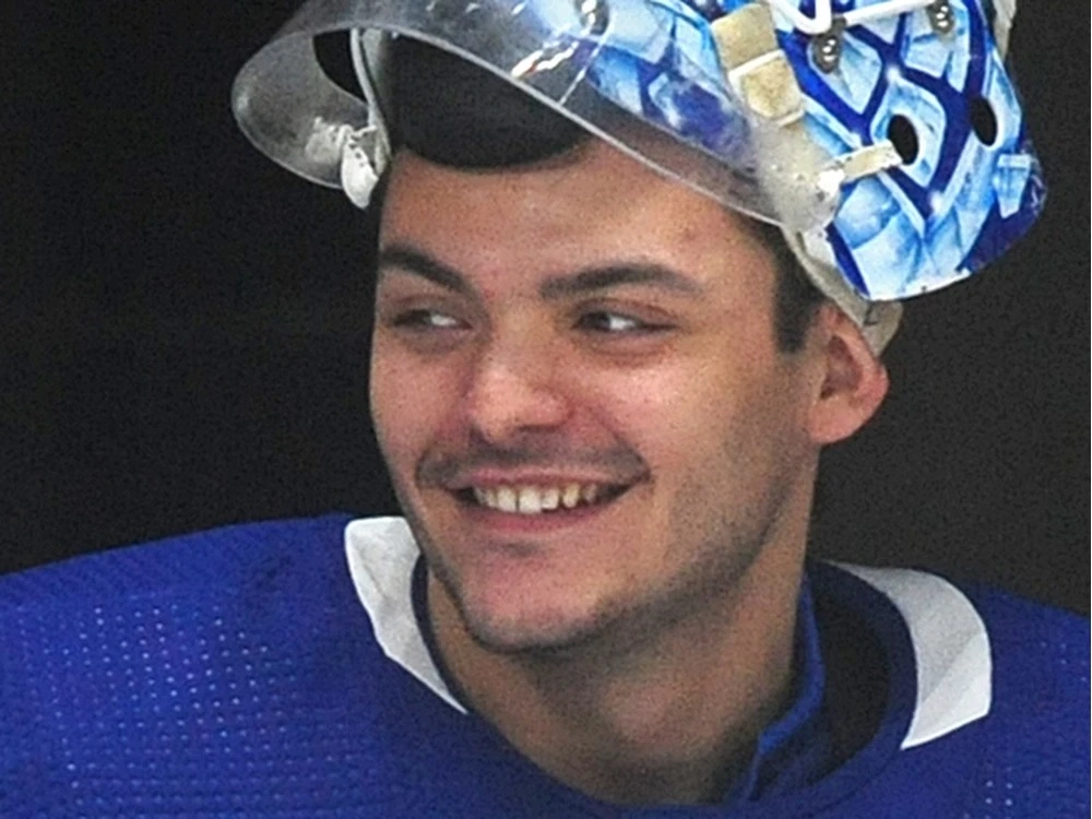 Former Windsor Spitfires' goalie Mikey DiPietro opted to remain with the Boston Bruins organization rather than test free agency. (NICK PROCAYLO/PNG) 00063466A ORG XMIT: 00063466A [PNG Merlin Archive]