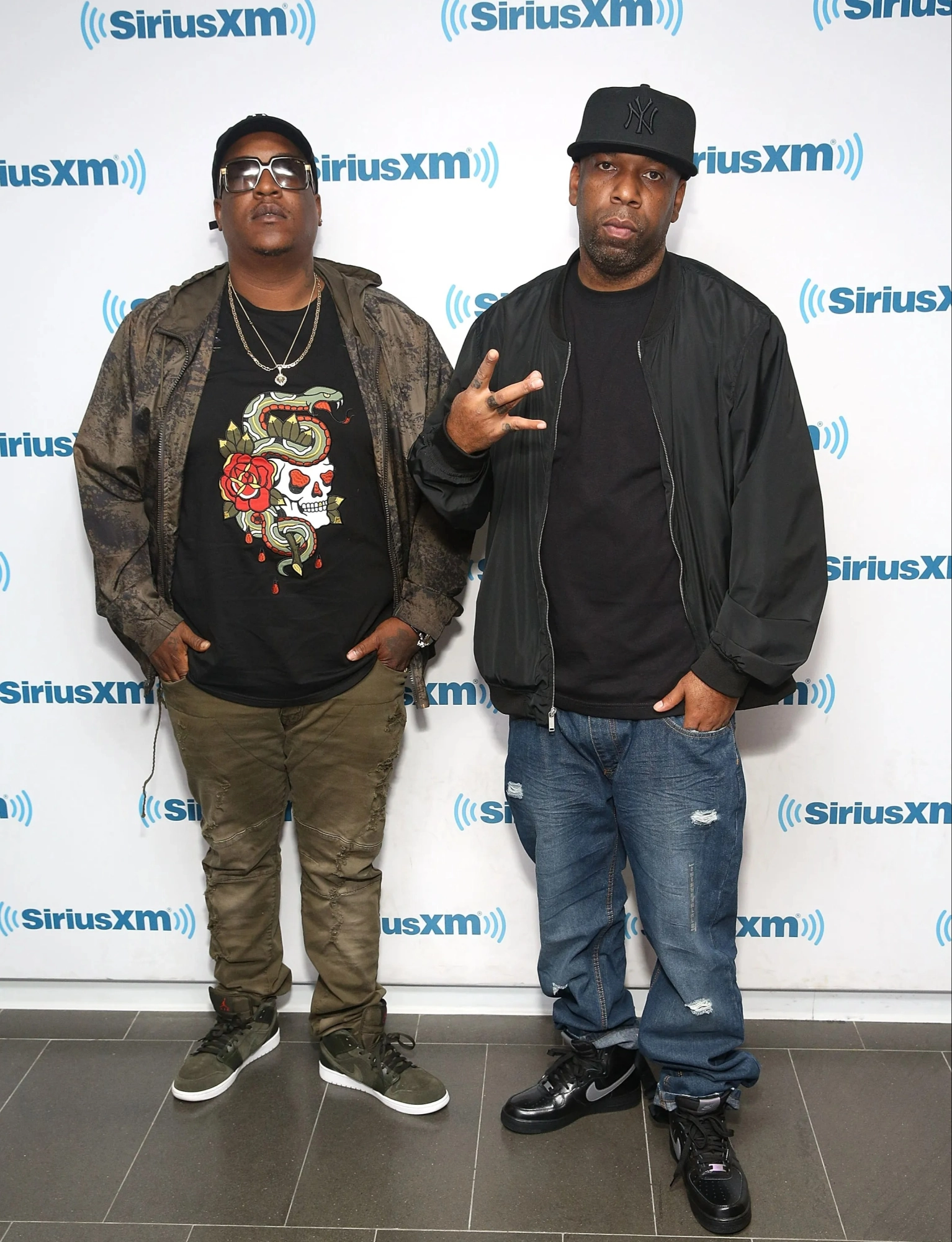 E.D.I. Mean and Young Noble of Outlawz at SiriusXM Studios.