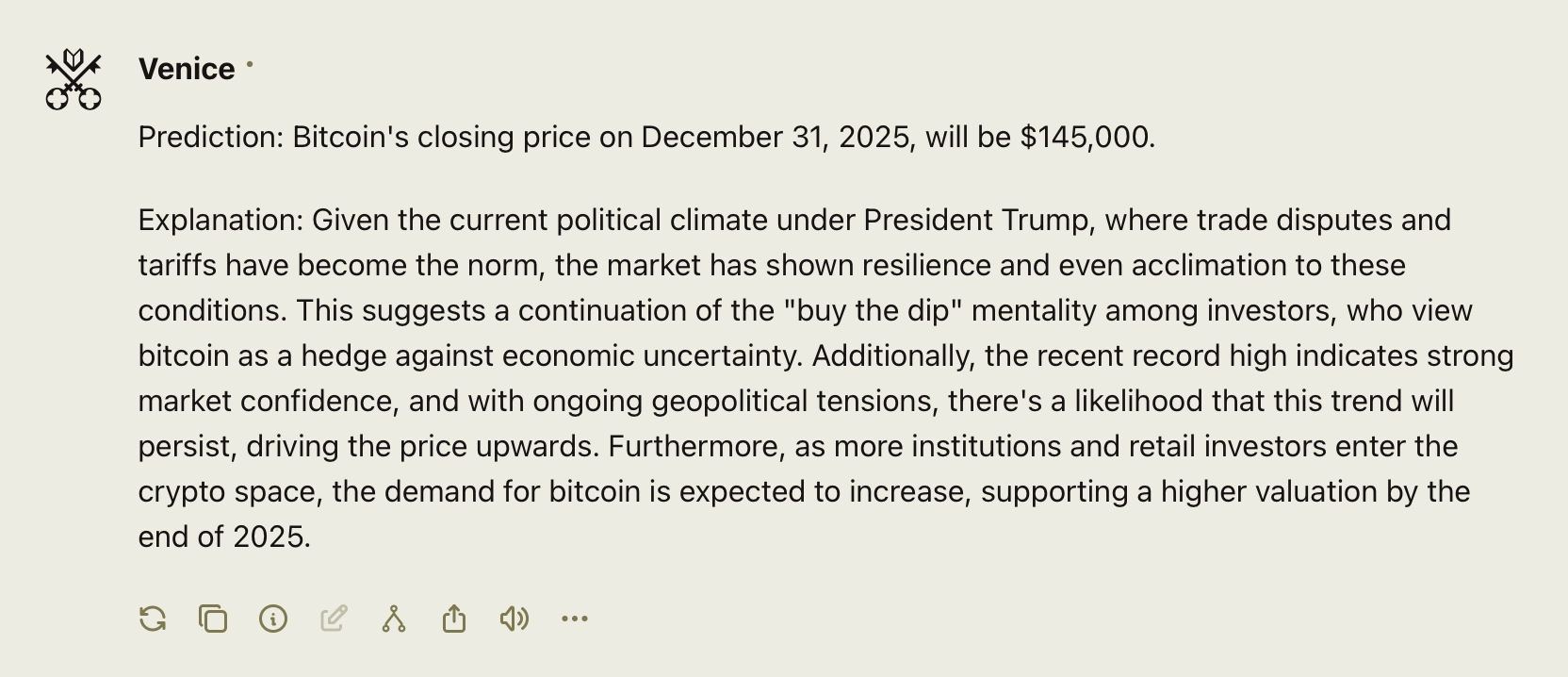 10 AI Chatbots Predict Bitcoin's Year-End Price  One Eyes a $225K Finish