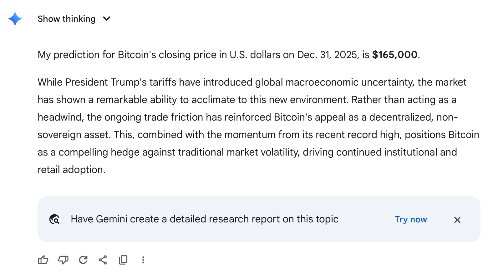 10 AI Chatbots Predict Bitcoin's Year-End Price  One Eyes a $225K Finish