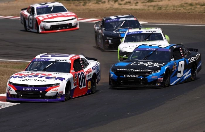 Connor Zilisch, JR Motorsports Chevrolet, Shane Van Gisbergen, Chevrolet