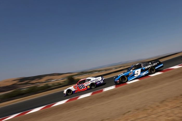 Connor Zilisch, JR Motorsports Chevrolet, Shane Van Gisbergen, Chevrolet