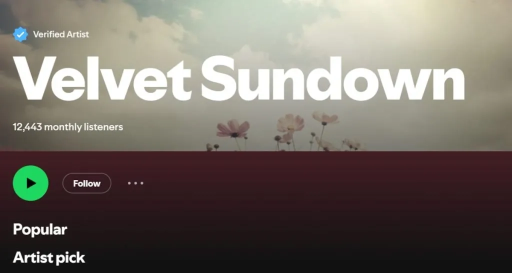 Velvet Sundown Spotify removal