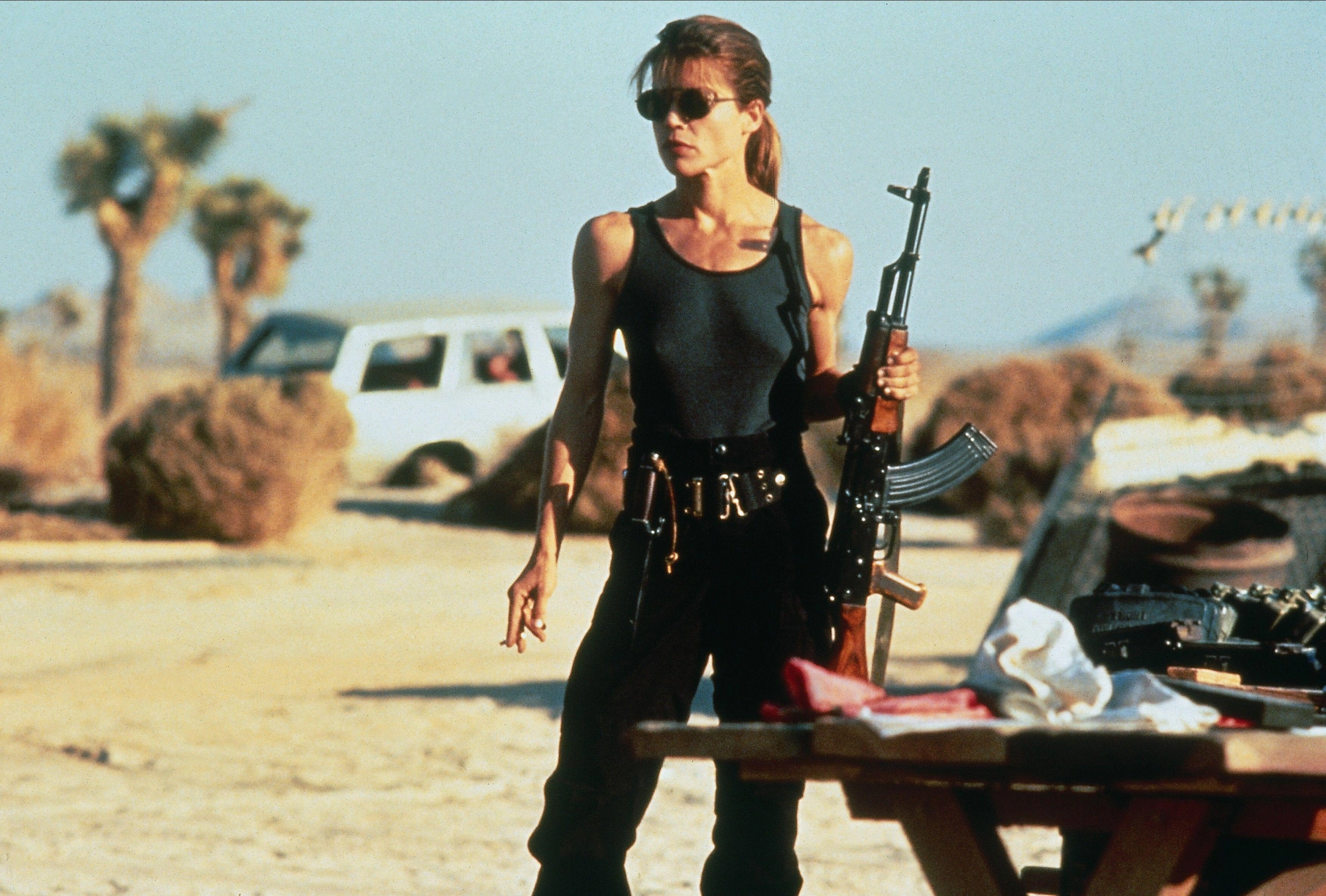 Linda Hamilton in Terminator 2: Judgment Day.