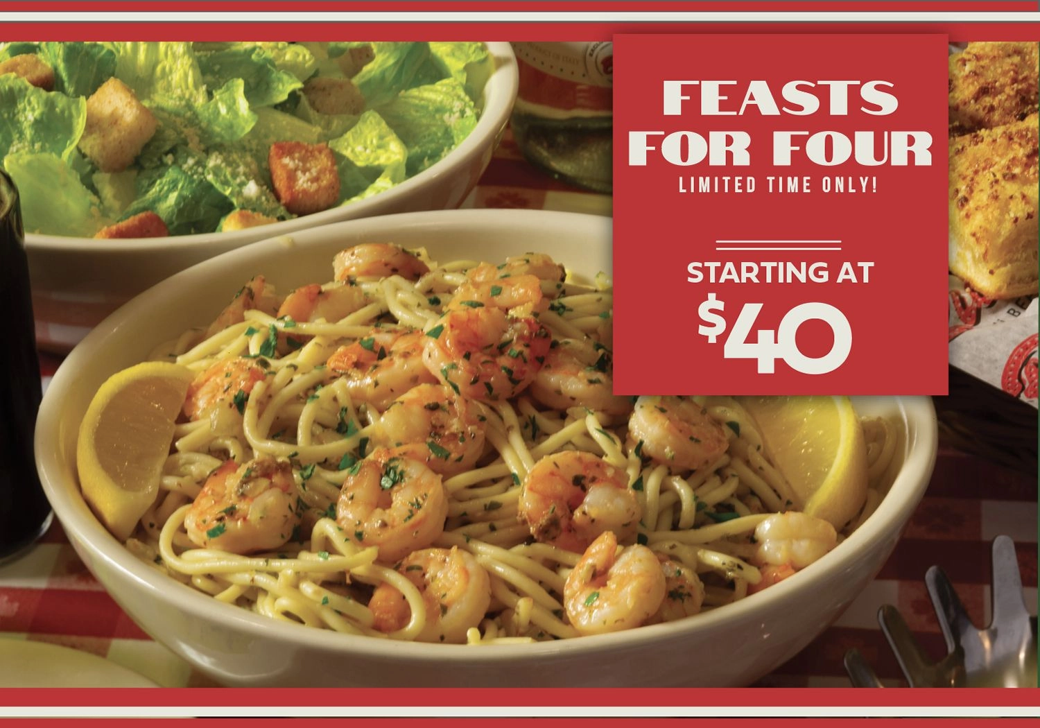 Refresh, Unwind, and Indulge: Buca di Beppo Launches Signature 'Happiest of Hours' Menu