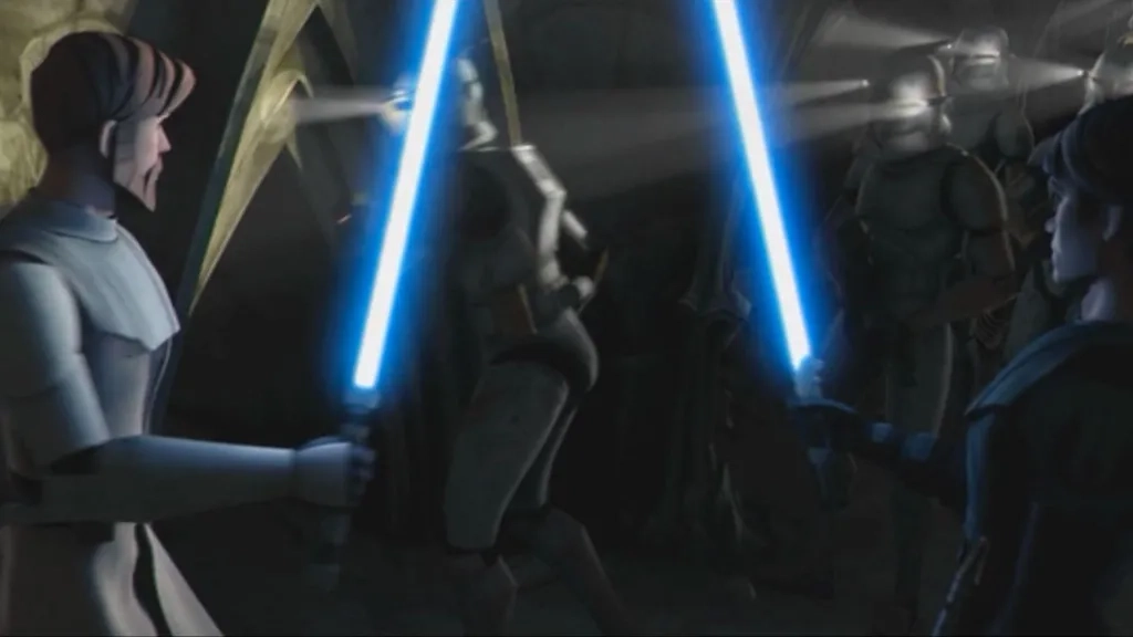 Obi-Wan and Anakin in Star Wars The Clone Wars