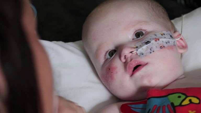 Chester is nearly one now, but needs a ventilator at night to breathe