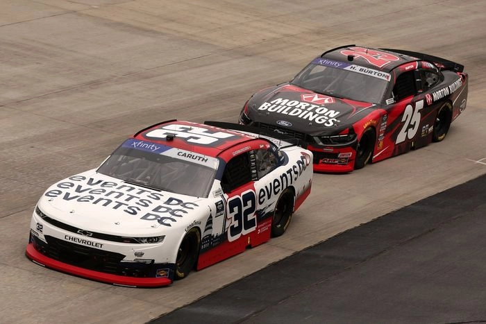 Raja Caruth, Chevrolet, Harrison Burton, AM Racing Ford