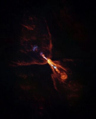 ALMA image of HOPS-315, a still-forming planetary system