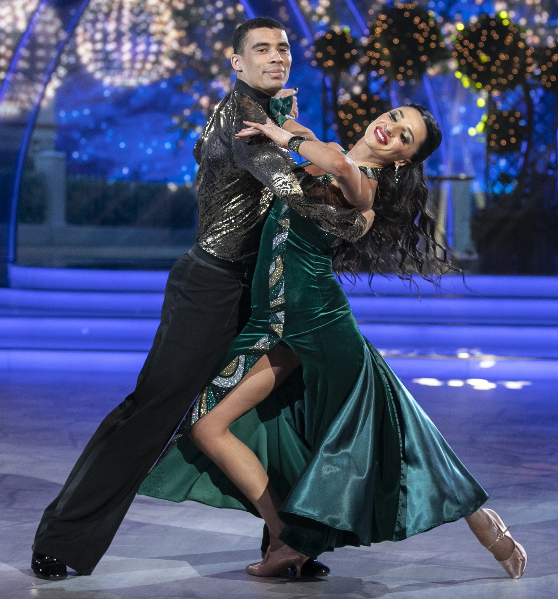 Jordan Conroy and Salome Chachua dancing on Dancing With The Stars.
