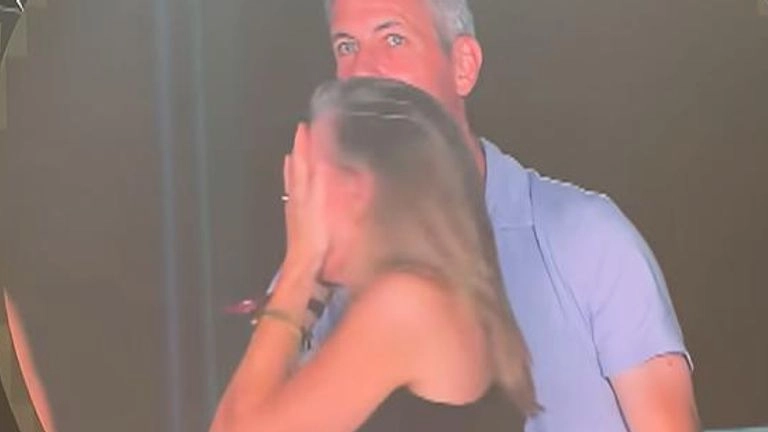 Woman hides her face