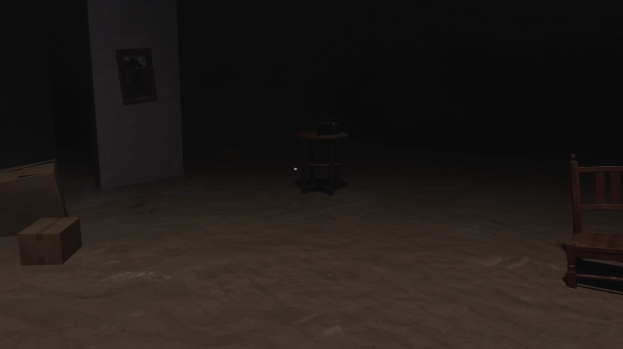 Follow the weird sound to a radio, then interact with it.