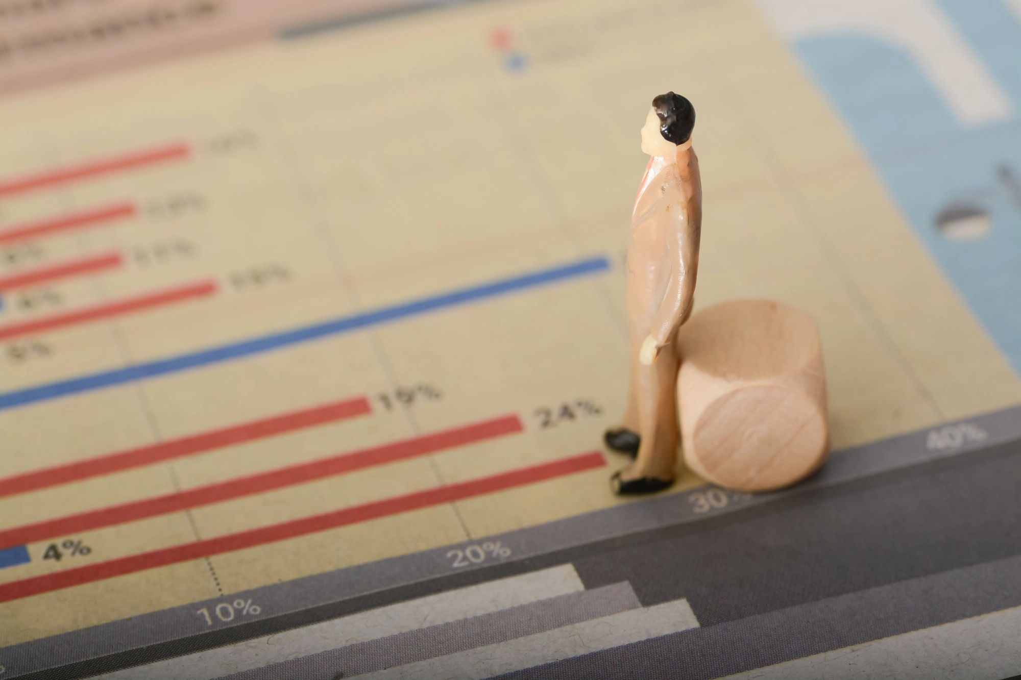 the businessman spent hours looking at the forecasted graph,