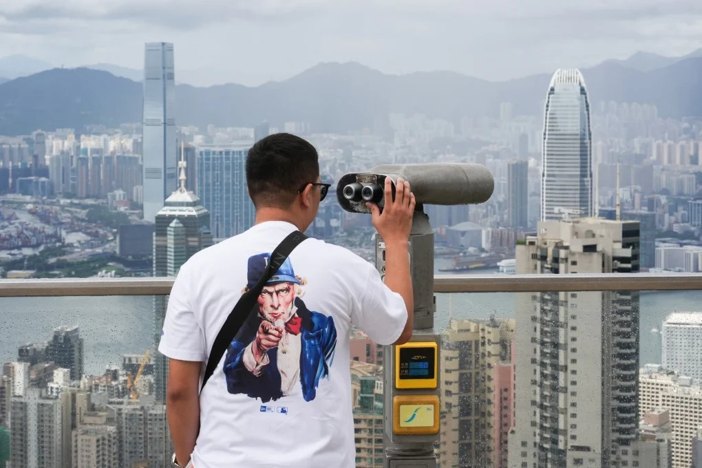Hong Kongs skyline seen from The Peak Galleria on June 21, 2025. Photo: Eugene Lee