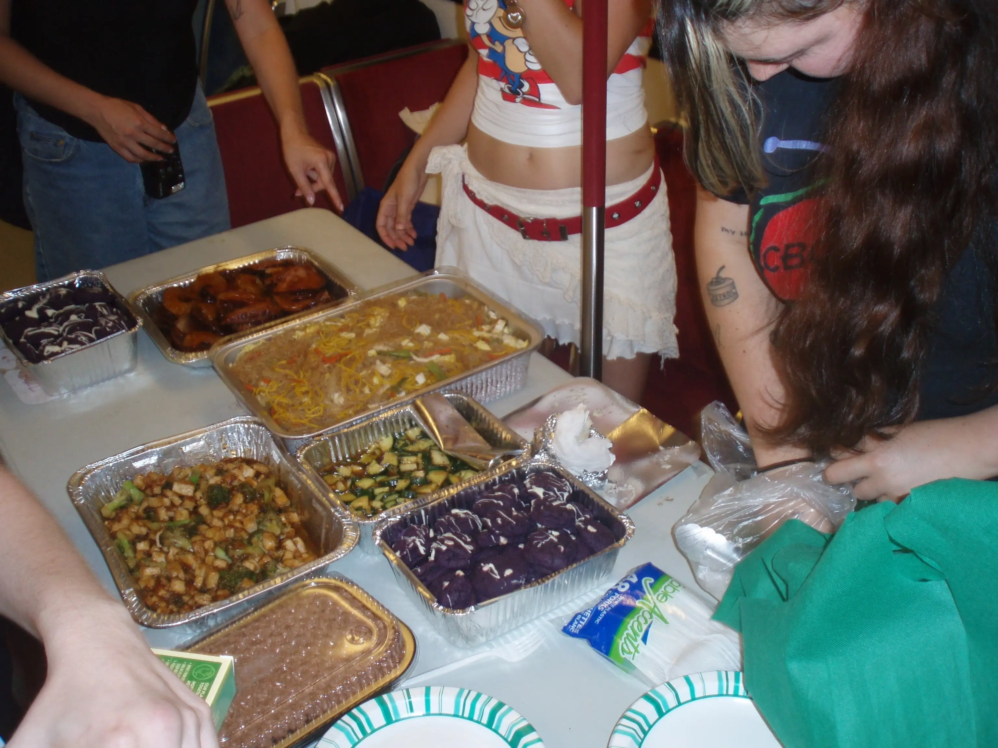 Petraglia and her friends serve a variety of homemade dishes on the TTC including ube white chocolate chip cookies. (via Izzy Petraglia)