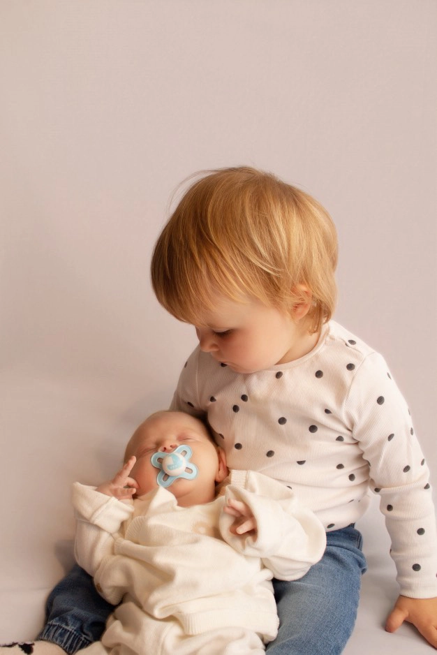 Toby and his older sister. Image: Supplied. 