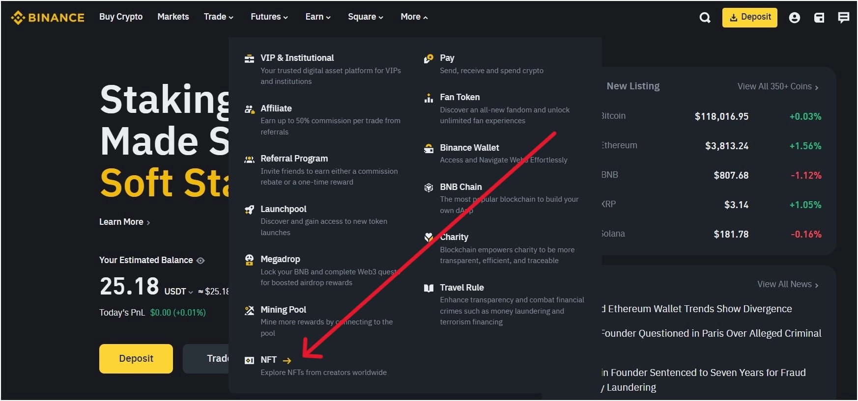 go-to-binance-nft-marketplace-on-binance