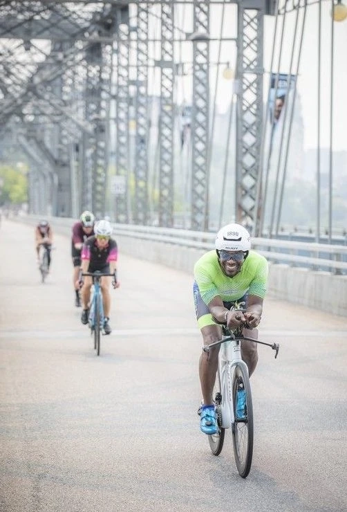 Lloyd Henry of Washington, Va., was having a great time on course Sunday.