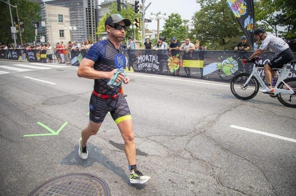 Athletes compete in the first-ever IRONMAN Canada-Ottawa on Sunday, Aug. 3, 2025.