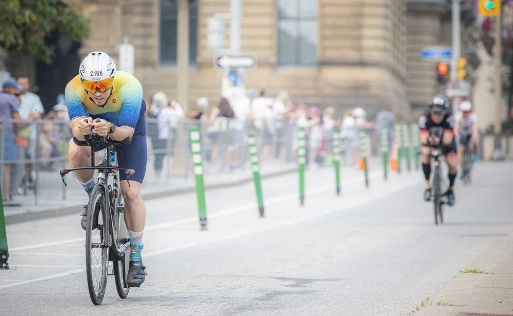 Athletes compete in the first-ever IRONMAN Canada-Ottawa on Sunday, Aug. 3, 2025.