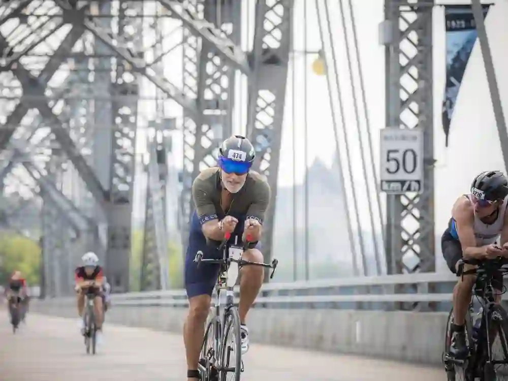 Athletes compete in the first-ever IRONMAN Canada-Ottawa on Sunday, Aug. 3, 2025.