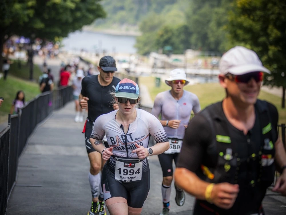 Athletes compete in the first-ever IRONMAN Canada-Ottawa on Sunday, Aug. 3, 2025.