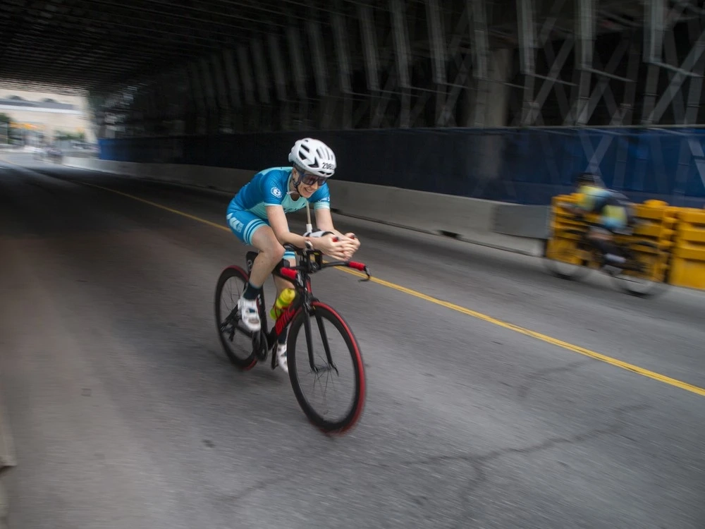 Athletes compete in the first-ever IRONMAN Canada-Ottawa on Sunday, Aug. 3, 2025.