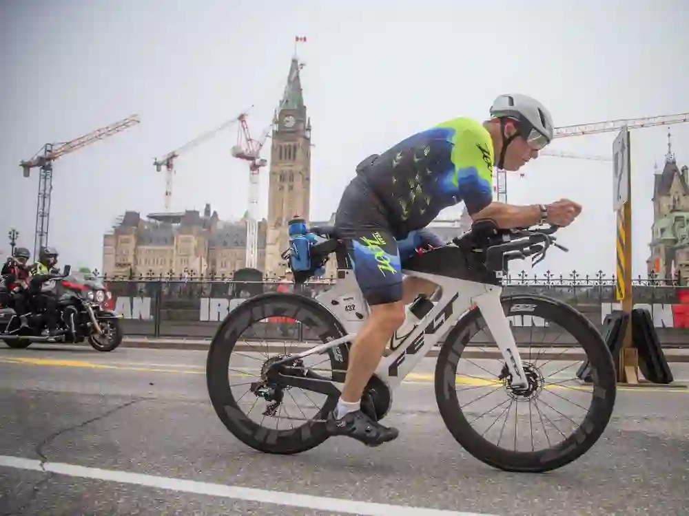 Athletes compete in the first-ever IRONMAN Canada-Ottawa on Sunday, Aug. 3, 2025.