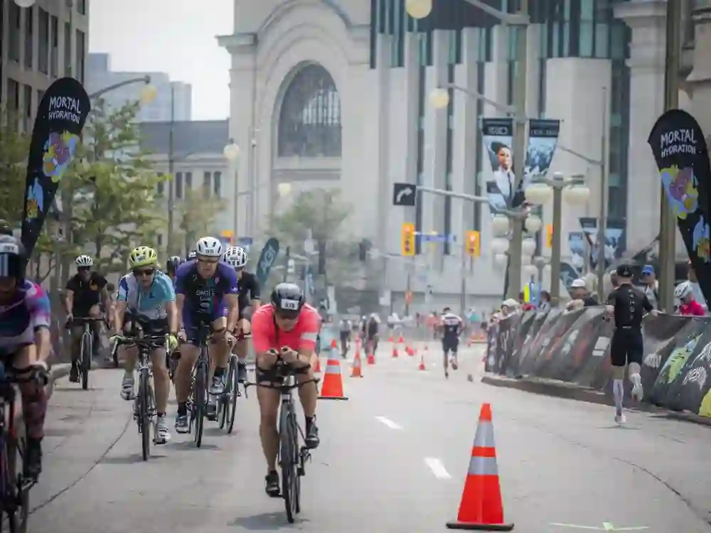Athletes compete in the first-ever IRONMAN Canada-Ottawa on Sunday, Aug. 3, 2025.