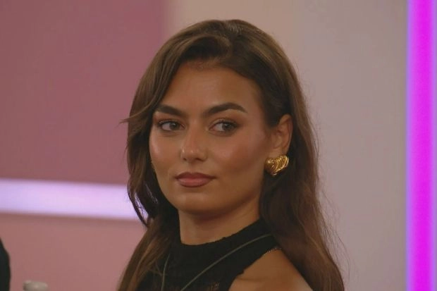 An image collage containing 1 images, Image 1 shows Megan Forte Clarke on Love Island