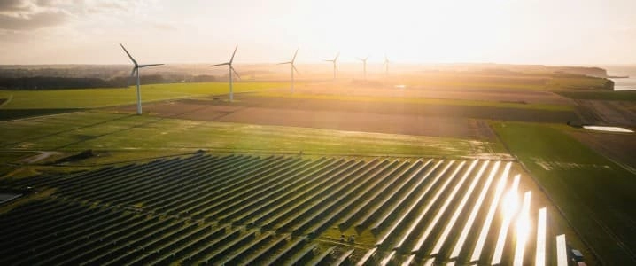 Solar and wind farm